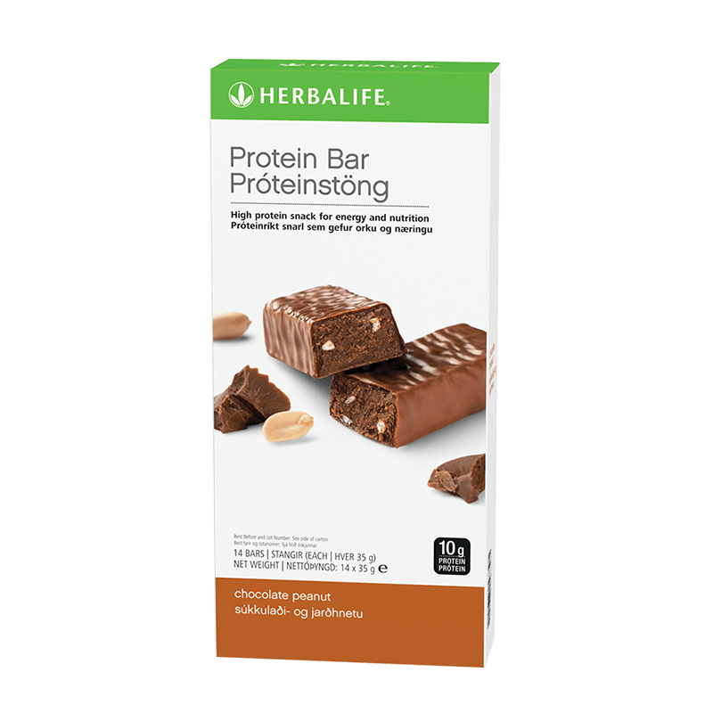 Herbalife Protein Bars - Chocolate Peanut - 14 Bars per box