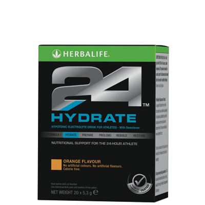 Herbalife 24 - Hydrate - Orange Flavour - pack of 20 sticks