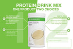 herbalife protein drink mix two ways graphic