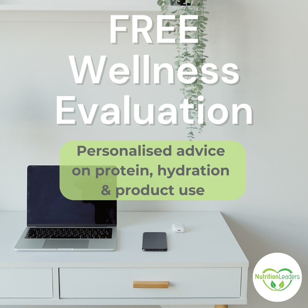 Free Herbalife Wellness Evaluation graphic – personalised advice on protein, hydration and product use – Nutrition Leaders