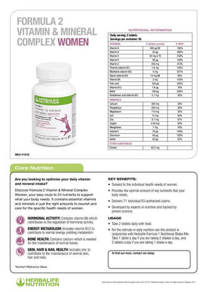 
                  
                    Load image into Gallery viewer, Formula 2 Vitamin &amp;amp; Mineral Complex - Women
                  
                