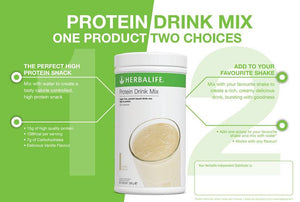 
                  
                    Load image into Gallery viewer, herbalife protein drink mix two ways graphic
                  
                